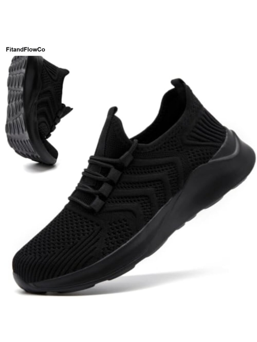Lightweight Breathable Knit Slip-On Walking Sneakers